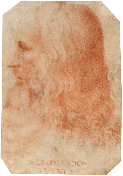 Retrato de Leonardo da Vinci por Francesco Melzi