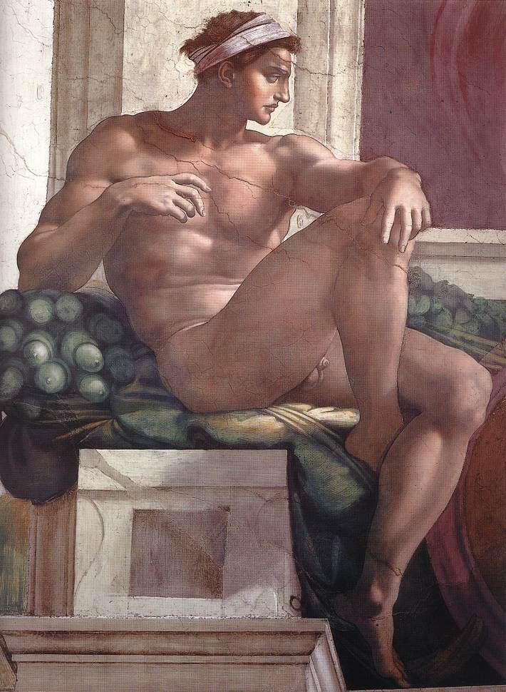 Ignudo - Figura masculina do teto da Capela Sistina