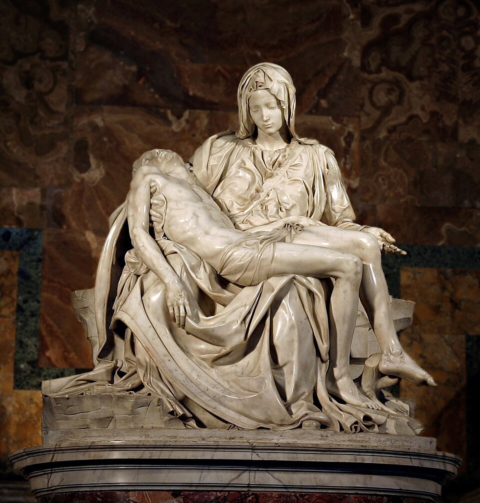 Pietà de Michelangelo na Basílica de São Pedro, Vaticano