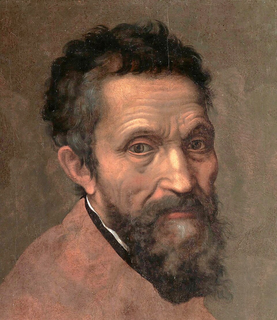 Retrato de Michelangelo pintado por Daniele da Volterra
